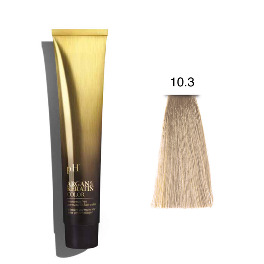 Argan & Keratin Color - Golden Platinum Blonde 10.3