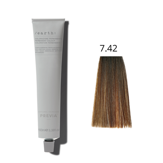 Earth Colour - Medium Cool Copper Blonde 7.42